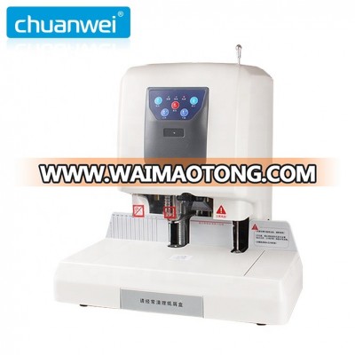 Office Automatic Book Paper Drilling Binding Machine Financial Equipment